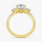 The Iconic 3-Stone Twisted Engagement Ring | Oval