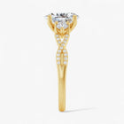 The Iconic 3-Stone Twisted Engagement Ring | Oval