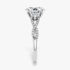 The Iconic 3-Stone Twisted Engagement Ring | Oval