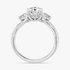 The Iconic 3-Stone Twisted Engagement Ring | Oval