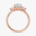 The Iconic 3-Stone Twisted Engagement Ring | Oval