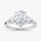 The Iconic 3-Stone Twisted Engagement Ring | Pear