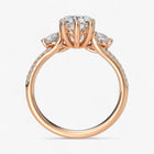 The Iconic 3-Stone Twisted Engagement Ring | Pear