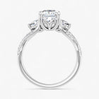 The Iconic 3-Stone Twisted Engagement Ring | Cushion
