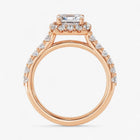 The Iconic Pavé Halo Engagement Ring | Emerald