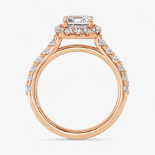 The Iconic Pavé Halo Engagement Ring | Emerald