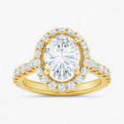 The Iconic Pavé Halo Engagement Ring | Oval