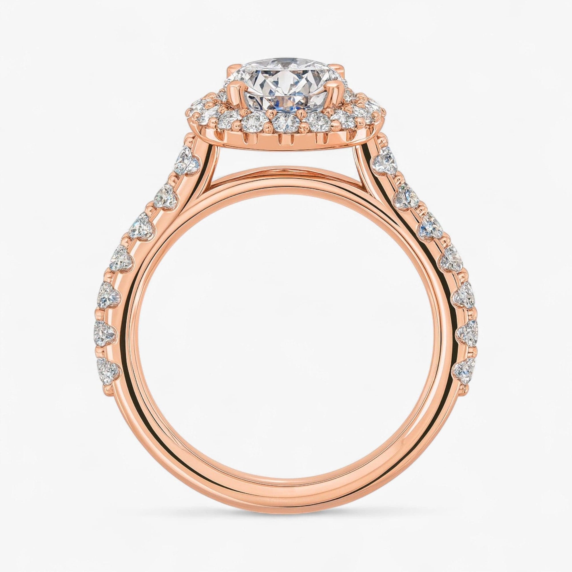 The Iconic Pavé Halo Engagement Ring | Oval