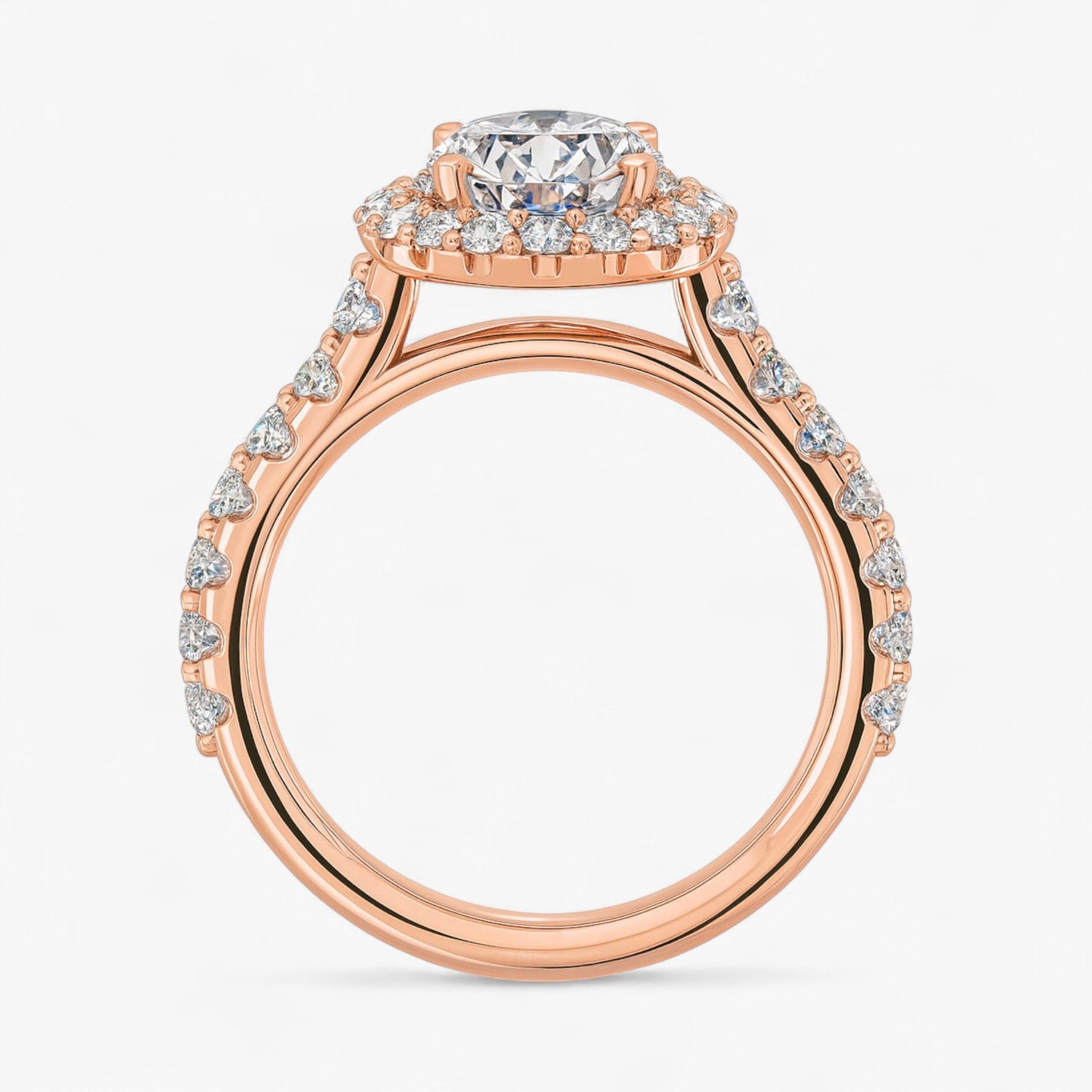 The Iconic Pavé Halo Engagement Ring | Oval