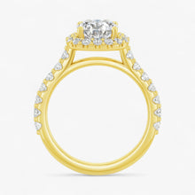 The Iconic Pavé Halo Engagement Ring | Cushion
