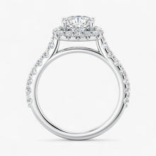 The Iconic Pavé Halo Engagement Ring | Cushion