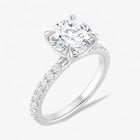 The Classic Pavé Engagement Ring | Round