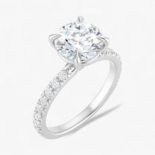 The Classic Pavé Engagement Ring | Round