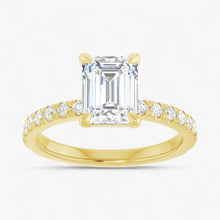 The Classic Pavé Engagement Ring | Emerald
