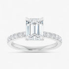 The Classic Pavé Engagement Ring | Emerald