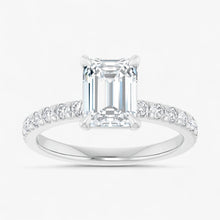 The Classic Pavé Engagement Ring | Emerald