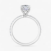 The Classic Pavé Engagement Ring | Oval