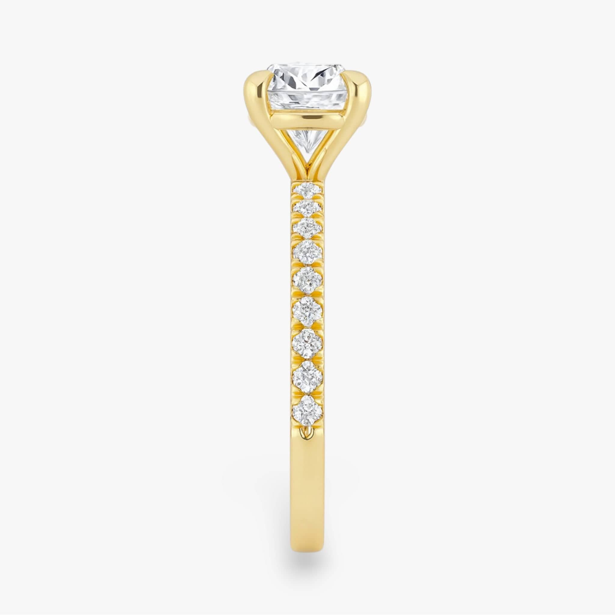 The Classic Pavé Engagement Ring | Cushion