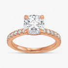 The Classic Pavé Engagement Ring | Cushion