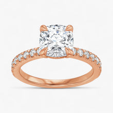 The Classic Pavé Engagement Ring | Cushion