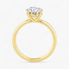 The Cigar Band Solitaire Engagement Ring | Round