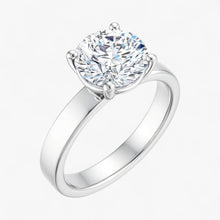 The Cigar Band Solitaire Engagement Ring | Round