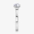 The Cigar Band Solitaire Engagement Ring | Round