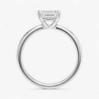 The Cigar Band Solitaire Engagement Ring | Emerald