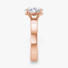 The Cigar Band Solitaire Engagement Ring | Oval
