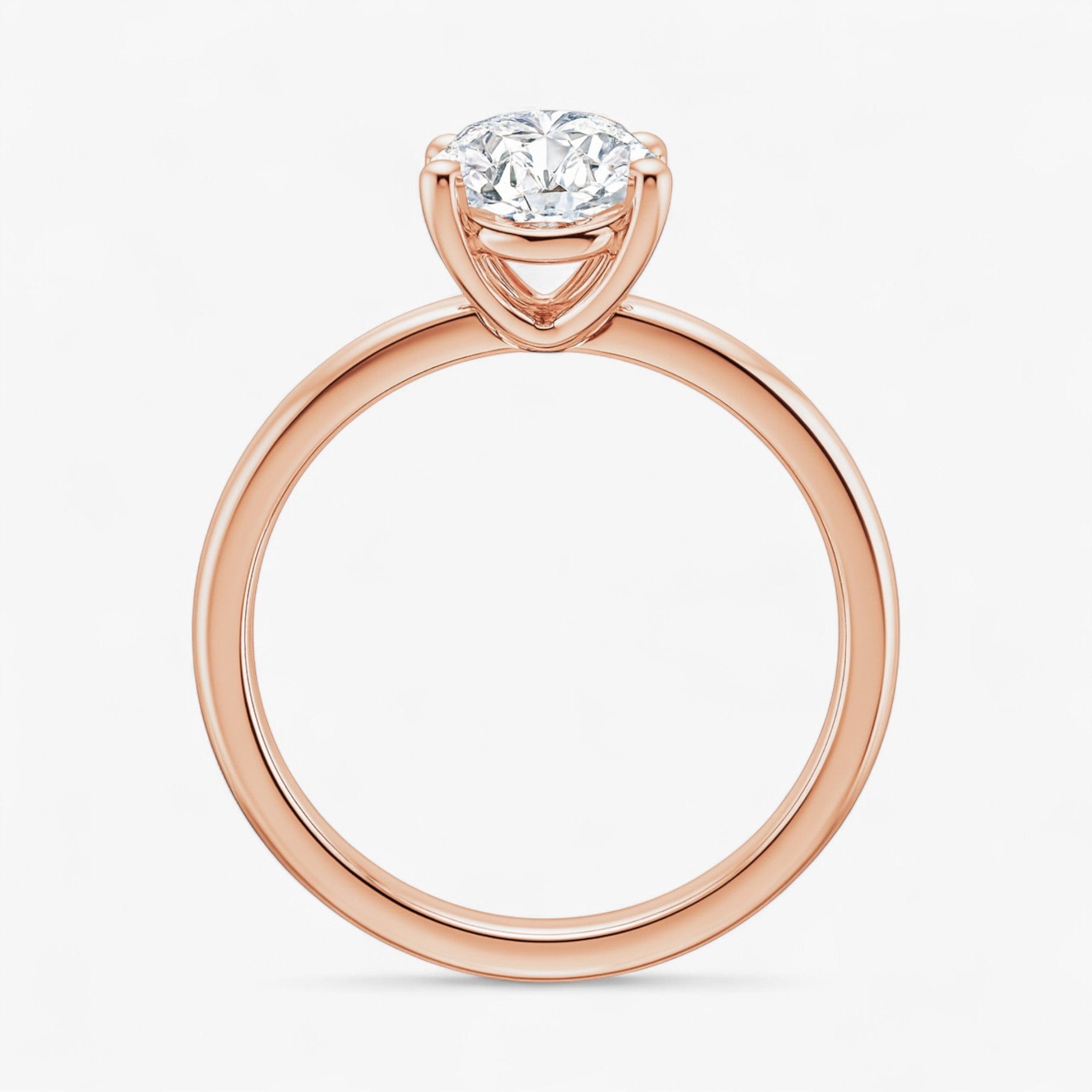 The Cigar Band Solitaire Engagement Ring | Pear