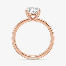 The Cigar Band Solitaire Engagement Ring | Pear