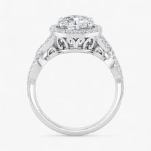 The Iconic Twisted Halo Engagement Ring | Round