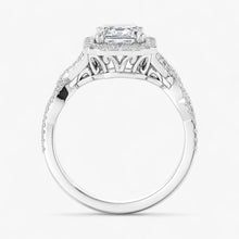 The Iconic Twisted Halo Engagement Ring | Emerald