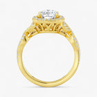 The Iconic Twisted Halo Engagement Ring | Oval