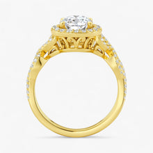The Iconic Twisted Halo Engagement Ring | Oval