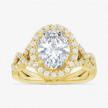 The Iconic Twisted Halo Engagement Ring | Oval