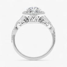 The Iconic Twisted Halo Engagement Ring | Oval