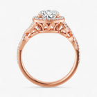 The Iconic Twisted Halo Engagement Ring | Oval