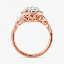 The Iconic Twisted Halo Engagement Ring | Oval