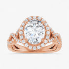The Iconic Twisted Halo Engagement Ring | Oval