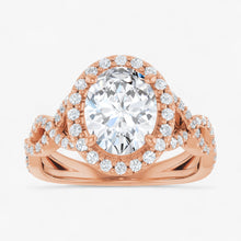 The Iconic Twisted Halo Engagement Ring | Oval