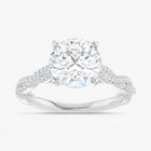 The Timeless Twisted Pavé Engagement Ring | Round