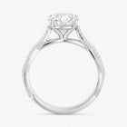 The Timeless Twisted Pavé Engagement Ring | Round