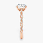 The Timeless Twisted Pavé Engagement Ring | Round
