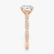 The Timeless Twisted Pavé Engagement Ring | Round