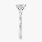 The Timeless Twisted Pavé Engagement Ring | Emerald