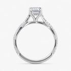 The Timeless Twisted Pavé Engagement Ring | Emerald