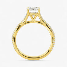 The Timeless Twisted Pavé Engagement Ring | Emerald