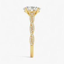 The Timeless Twisted Pavé Engagement Ring | Oval