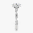 The Timeless Twisted Pavé Engagement Ring | Oval